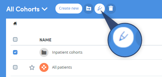 Pen icon on toolbar